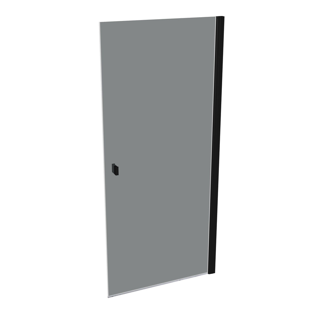 SOLVAPRO TG 4-ECK STN/STS RECHTS 900 X 2000 - Black Edition (Mattschwarz)