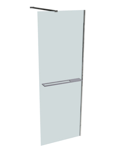 SEAMLITE WALK-IN GLAS 8MM QUER B:700-1200 H:>2000 - hochglanz silber