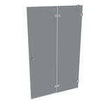 SOLVAPRO RL STN MFS RECHTS MASS B>1200 H>2000 - stainless steel optic (Silber)