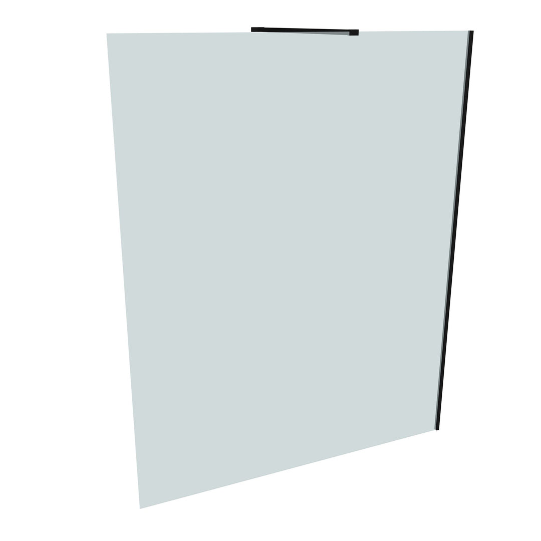 SEAMLITE WALK-IN GLAS 8MM QUER B:1201-1600 H:<2001 - Black Edition (Mattschwarz)