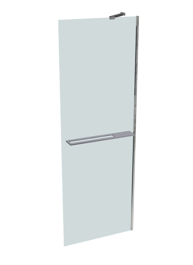 SEAMLITE WALK-IN GLAS 8MM STABI B:700-1100 H:<2001 - hochglanz silber