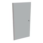 SOLVAPRO TG 4-ECK STN/STS LI 1000 X 2000 BODEN - stainless steel optic (Silber)