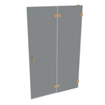 SOLVAPRO RL STN MFS RECHTS MASS B>1200 H>2000 - bronze