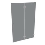 SOLVAPRO RL STN MFS RECHTS MASS B>1200 H<2001 - stainless steel optic (Silber)