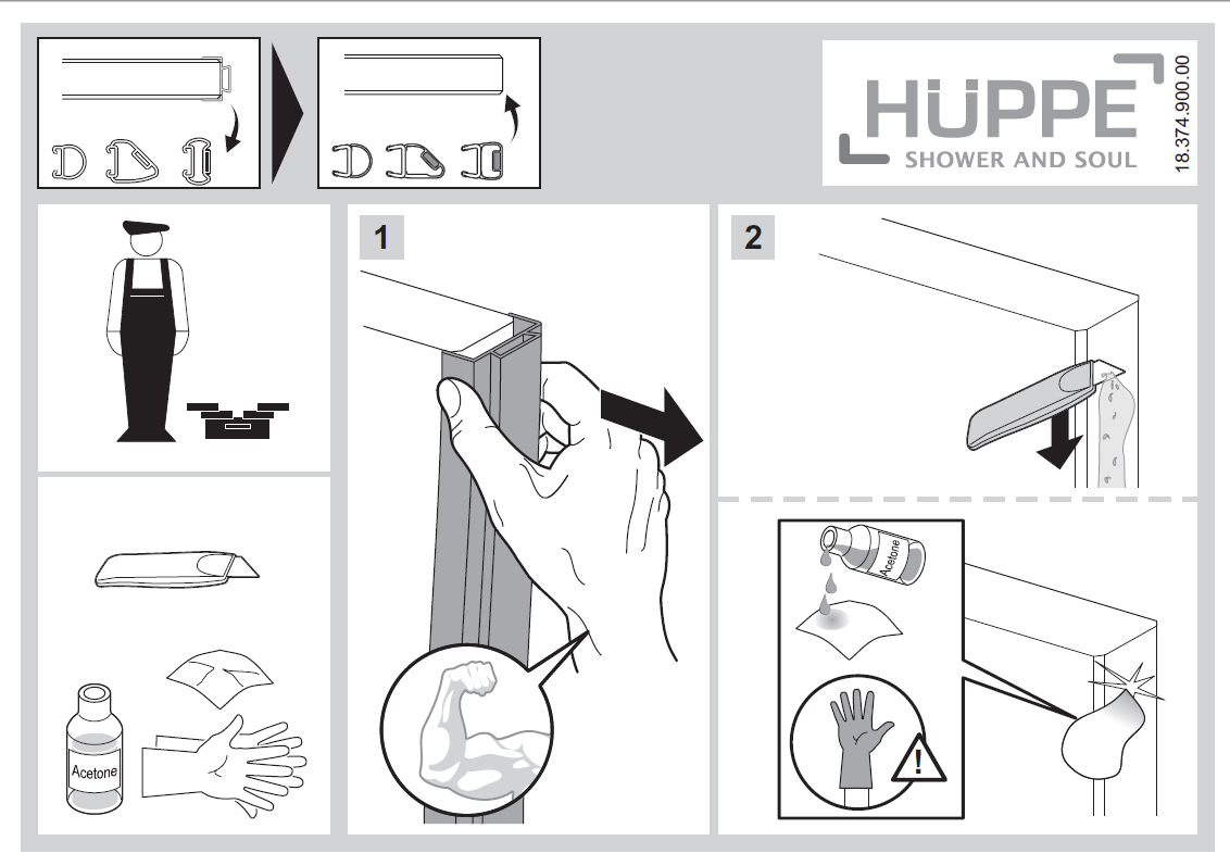 Vertical water-seal strip, "MicroLip"